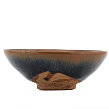 Chinese Stoneware Bowl Jian Pottery Ware Hare’s Fur Tenmoku  Southern Early Song