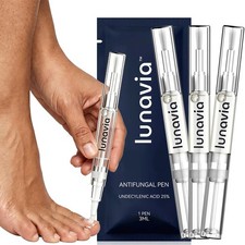 3 Pack Lunavia Antifungal Pen, 25 Undecylenic Acid Toenail Fungus Treatment