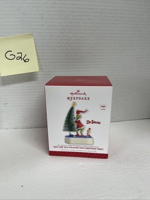Hallmark Keepsake WHY ARE YOU STEALING OUR CHRISTMAS TREE? Grinch/Dr. Seuss MINT