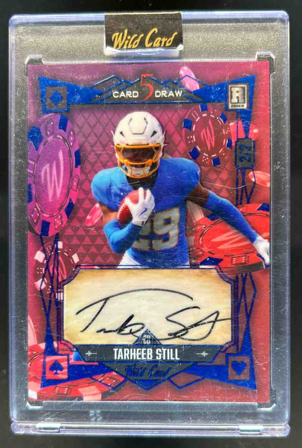 Tarheeb Still Wild Card 5 Card Draw Hobby Autographs #TS Red/Purple Modern Rainbow Foil