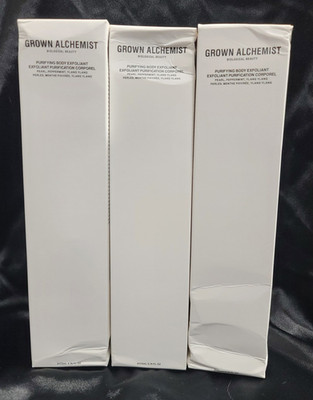  Lot 3x  GROWN ALCHEMIST Biological Beauty Purifying Body Exfoliant 5.74oz  
