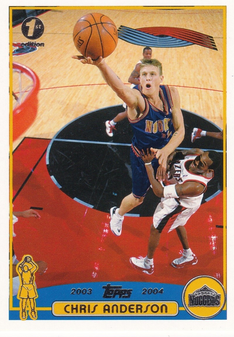 CHRIS ANDERSON ANDERSEN 2003-04 Topps Basketball # 220 1st CHRIS ANDERSON ANDERSEN 2003-04 Topps Basketball # 220 1st