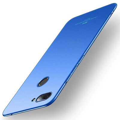 MSVII Hard Case ultradünne PC Handyhülle Schale Cover Blau für Xiaomi Mi 8 Lite