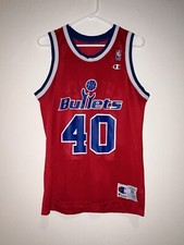Washington Bullets #40 Cheaney Vintage Basketball Jersey Sz 36 Small Champion