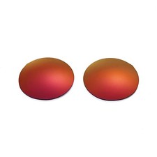 Walleva Fire Red Polarized Replacement Lenses For Oakley Madman Sunglasses