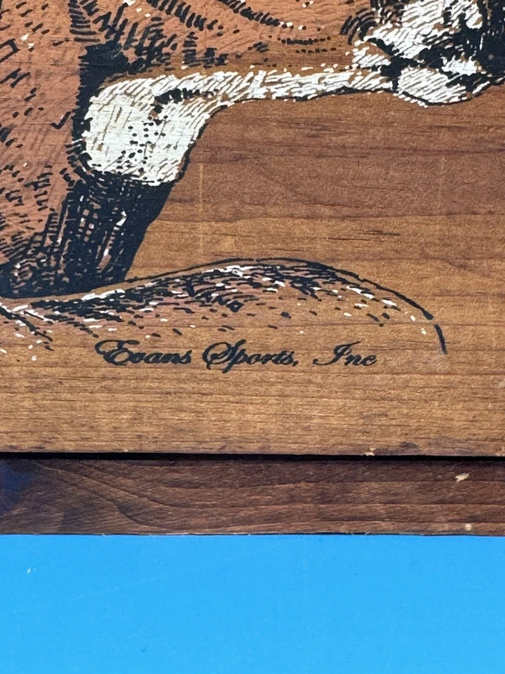 Cofre de almacenamiento de madera decorativo, hecho a mano por Evans Sport Inc. Foto 3 de 4