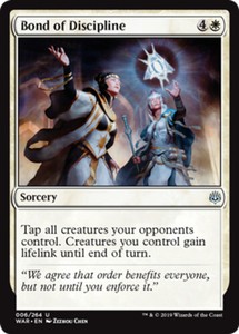 Bond of Discipline x4 - War of the Spark - NM-Mint, English - War of the Spark