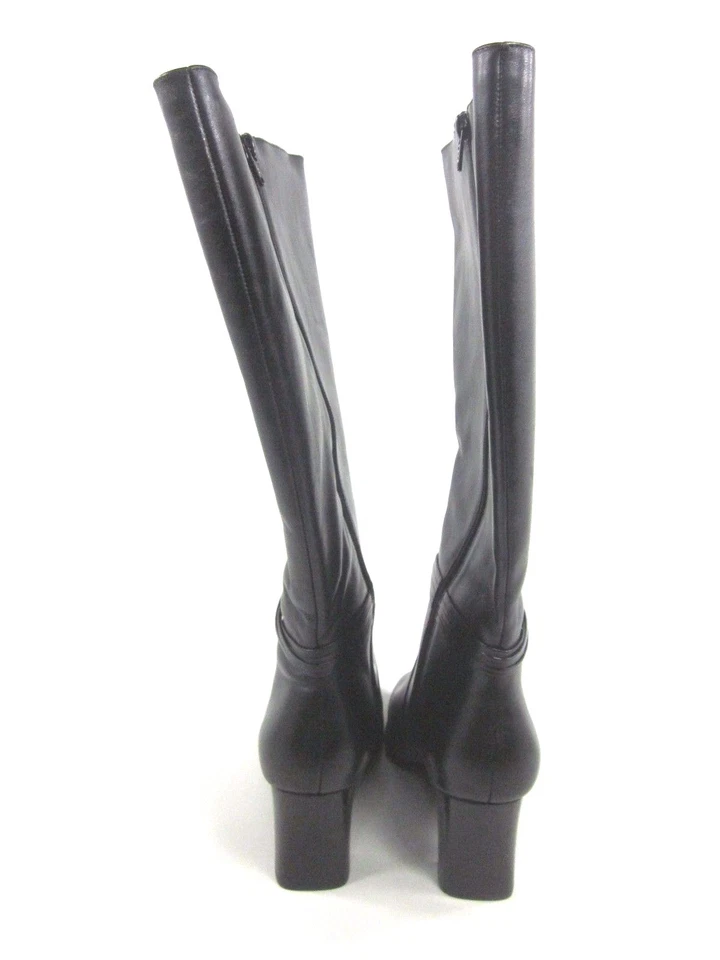 BOTAS DE COURO DAVID TATE FEMININAS DAYTONA, PRETAS, EUA TAMANHO 7.5 EXTRA LARGAS - Imagem 4 de 4