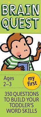 My First Brain Quest Q&A Cards: 350 Questions to Build Your Toddler's Word Skil