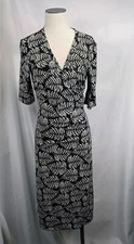 Vintage Daisy Fuentes Wrap Dress Women's Size Medium Tie Back Flattering Dress