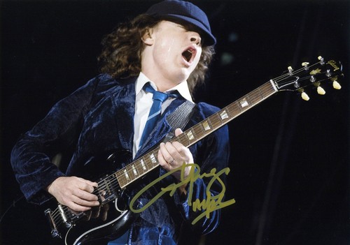 Angus Young Autograph Guitarist At AC/Dc Autograph AC Dc Acdc | eBay