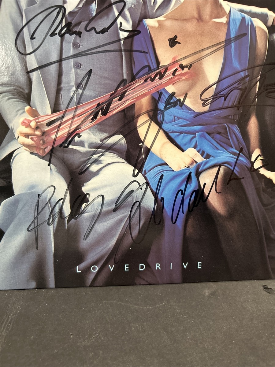 Scorpions Love Drive Banned Band Multi Signed Album Cover LP COA