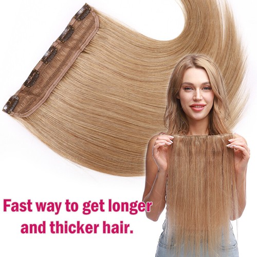 Extension Capelli Umani One Piece Clip In Remy 100% Mezza Testa Piena Balayage 100gr - Foto 24 di 43