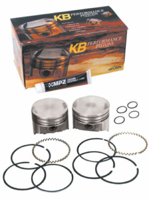 HEMI Dome Piston & Ring Set by KB Harley 80 Shovelhead 7.2:1 Compression 1978-84