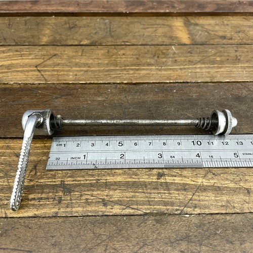 Vintage Campagnolo Skewer Front 100 mm Straight Flat Patent Campy 70s 80s - Picture 3 of 11