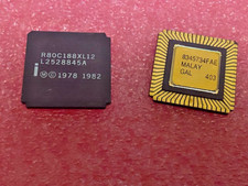 Vintage R80C188XL12 CPU INTEL LCC-68 CLCC-68 R80C188XL-12 COLLECTABLE