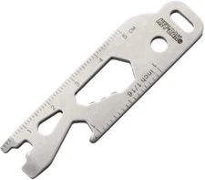 KEY-BAK Multi-Tool Metric & Inch Rulers Bottle Opener Mini Pry Bar Flat & Cross 