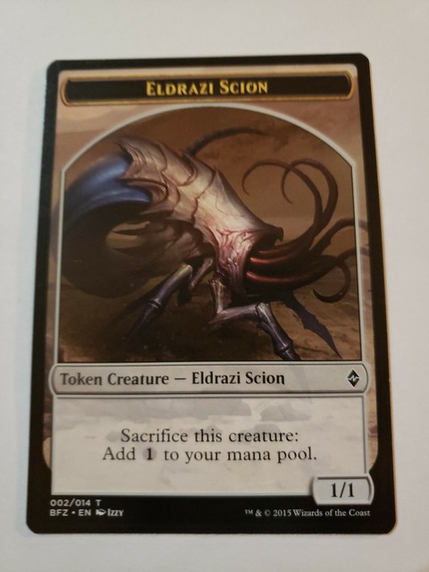 Carte MTG Commune Jeton Carte Magic : Octopus Token - Battle For Zendikar ( 007/014) - MTG Jeu De Cartes Jeton Octopus Battle For Zendikar