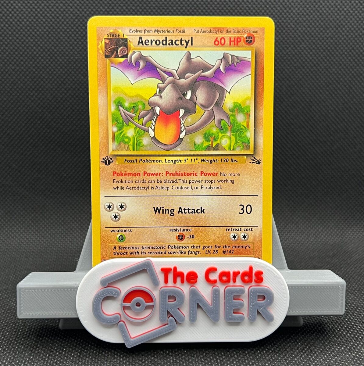  Pokemon - Aerodactyl (1) - Fossil - Holo : Toys & Games