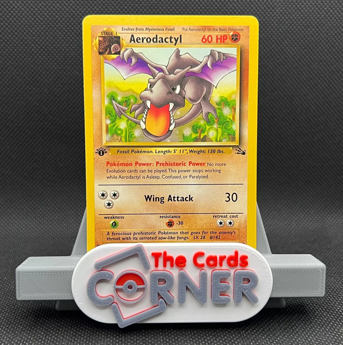 Card Pokémon Aerodactyl Original Inglês Fóssil