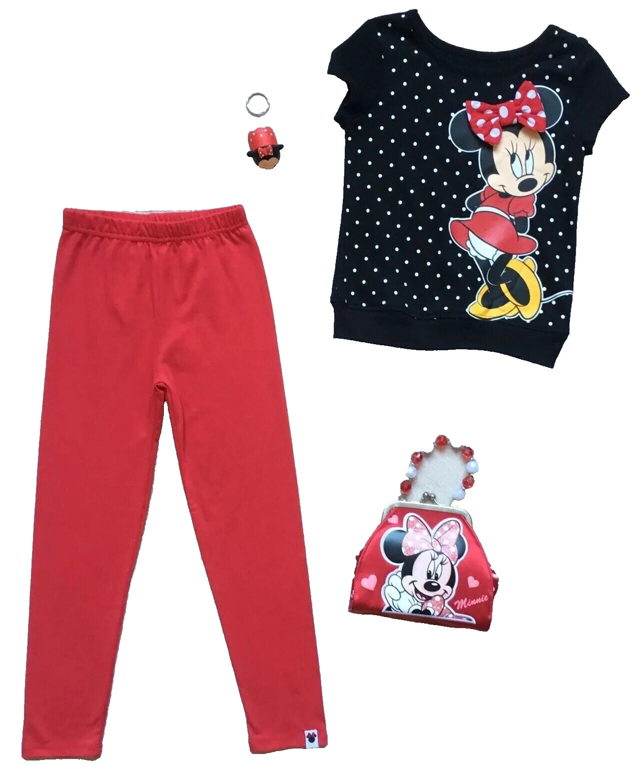 Mezcla de algodón Disney Negro trajes y conjuntos para Niñas