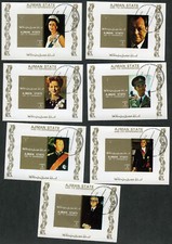 Ajman 1974 Presidents Heads of Europe Souvenir Sheet First Day Issue