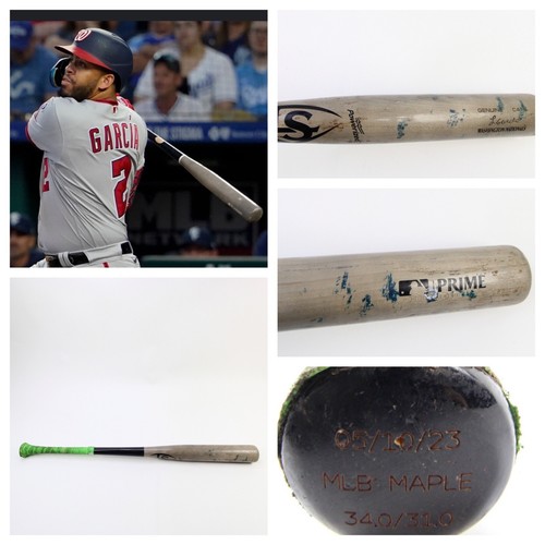washington nationals Game Used Team Issued Luis Garcia Baseball Bat MLB