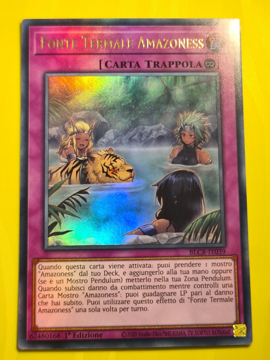 Amazoness Hot Spring○YUGIOH○BLCR○2022○ULTRA RARE○ITALIAN○1st