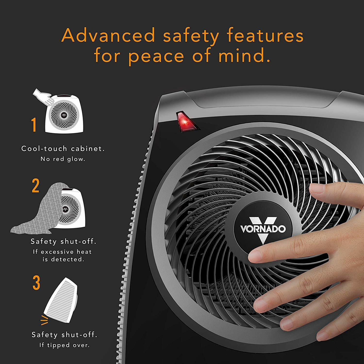 Vornado TAVH10 Whole Room Vortex Space Heater with Remote - Black - The ICT  University