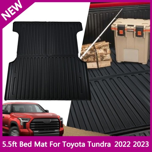 20222024 For Toyota Tundra Rubber Rear Bed Mat 5.5ft 65" Short bed