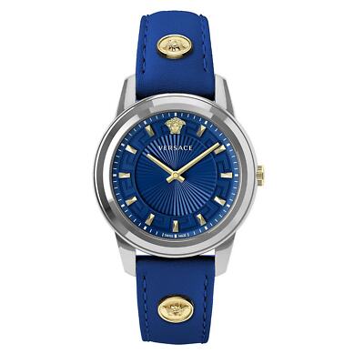 Versace Damen Uhr Armbanduhr Leder Greca VEPX00921