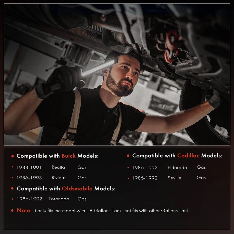 Nuevo tanque de combustible de 18 galones para Cadillac Eldorado 1986-1992 Sevilla 1986-1992 Buick Foto 3 de 4