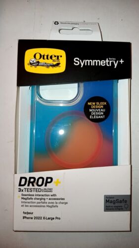 OtterBox Symmetry Series Phone Case MagSafe For iPhone 14 Pro Blue/Orange
