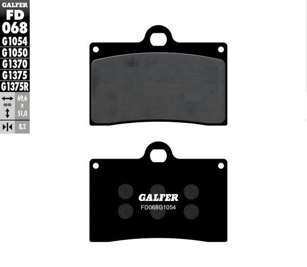 BremsbeläGe Set Galfer 2X FD068G1054 Semi-Metall Vorne 8,2Mm FüR Aprilia RS-image