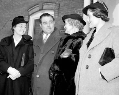 John Montague with his sisters Mrs Madeline McGrath Moore and Mrs  .. Old Photo