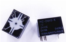 TAKAMISAWA MZ-24HS-K-U SPDT 1A, 24VDC 2800-Ohm Coil, DIP-5 Signal Relay