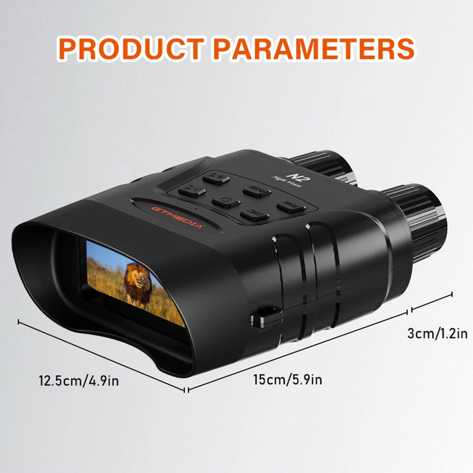 Infrarot Nachtsichtgerät brille Jagd Fernglas Videokamera mit Aufnahmefunktion - Bild 3 von 4