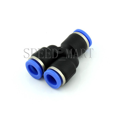 Y Type PY10 Pneumatic Air 3 Way Quick Fittings Connector 10mm Tube Hose