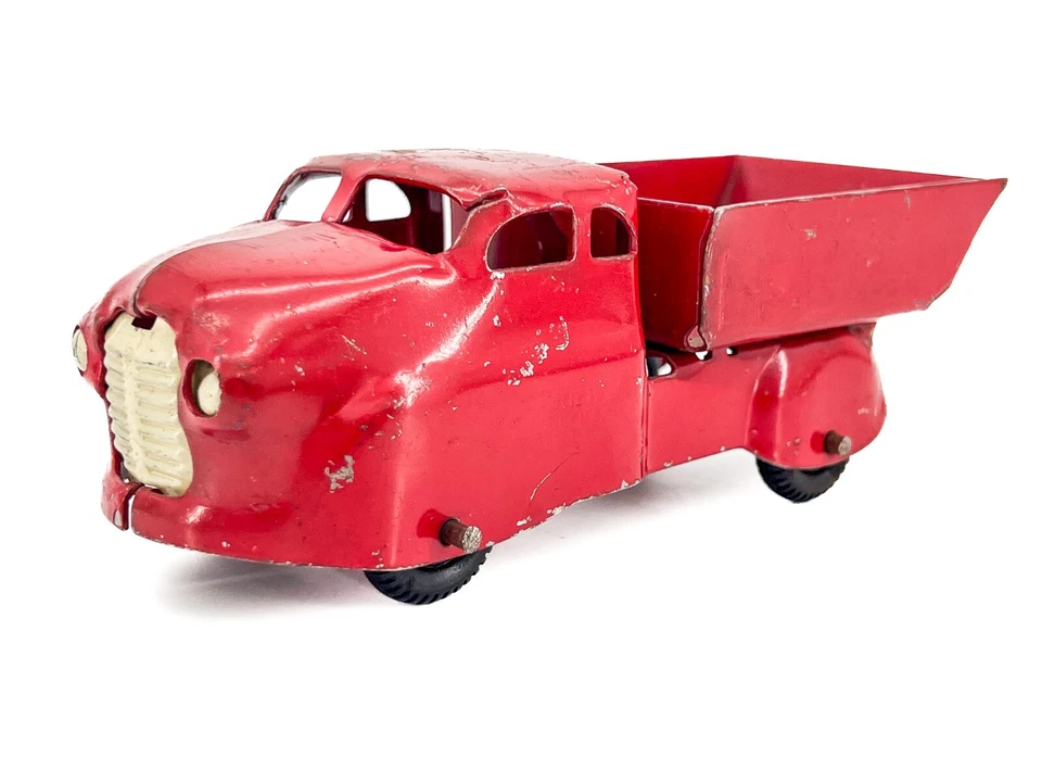 Camión de volteo Wyandotte 6" de colección nariz de bala juguete hombre cueva acero prensado Marx ¡BONITO! Foto 3 de 4