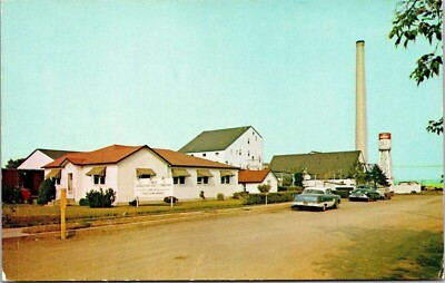 Canadian Salt Co Ltd Neepawa Canada Old Cars Streetview Chrome Postcard