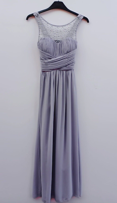 little mistress grey embellished maxi dress Grey Embellished Maxi Dress