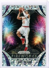 2019-20 Panini Prizm Trae Young Fast Break Prizm Fireworks #25 Atlanta Hawks