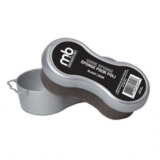 Moneysworth  Best Shoe Shine Sponge Polish Brush Boots Cleaner M B - BLACK