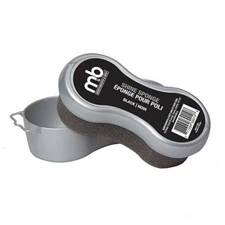 Moneysworth & Best Shoe Shine Sponge Polish Brush Boots Cleaner M&B - BLACK