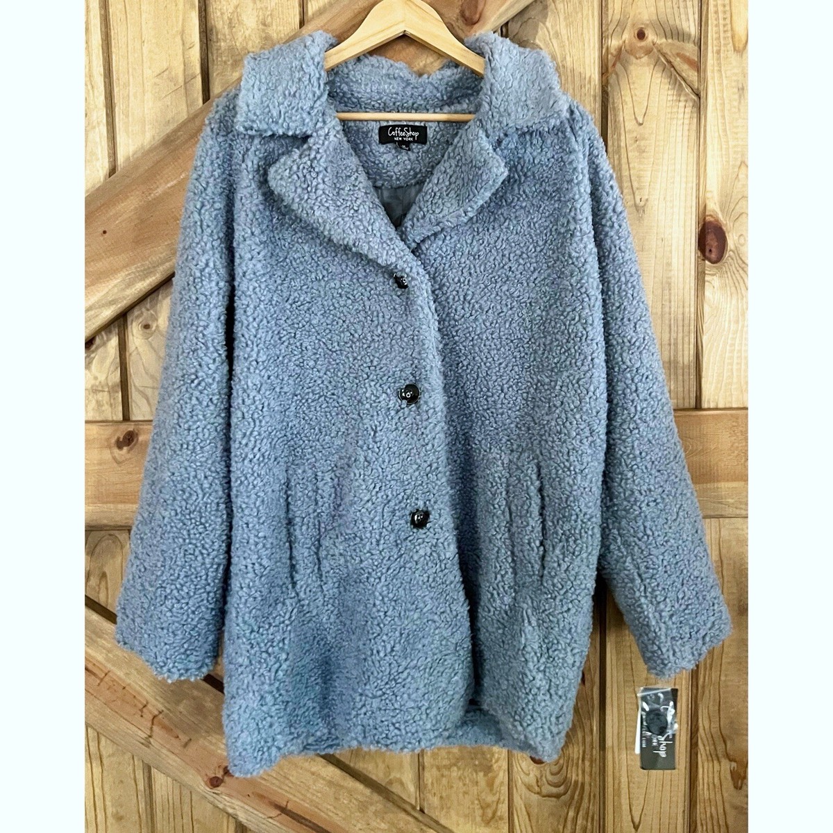 COFFEE SHOP TEDDY BEAR COZY JACKET $119 RETAIL | eBay