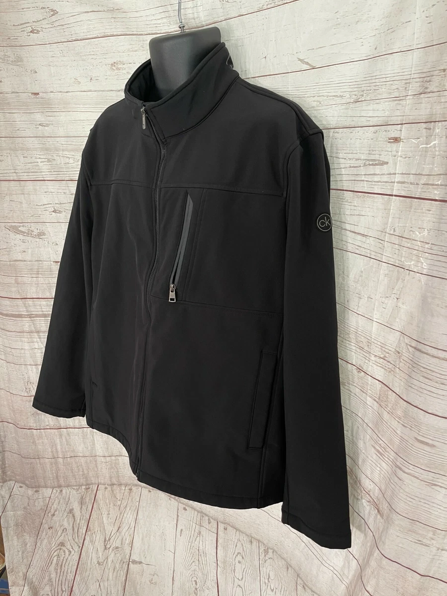 Calvin Klein Water Resistant Breathable 4 Way Stretch Jacket Black
