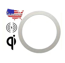 10 Magnetic Charging and Mount Rings - Silver - Adhesive Back