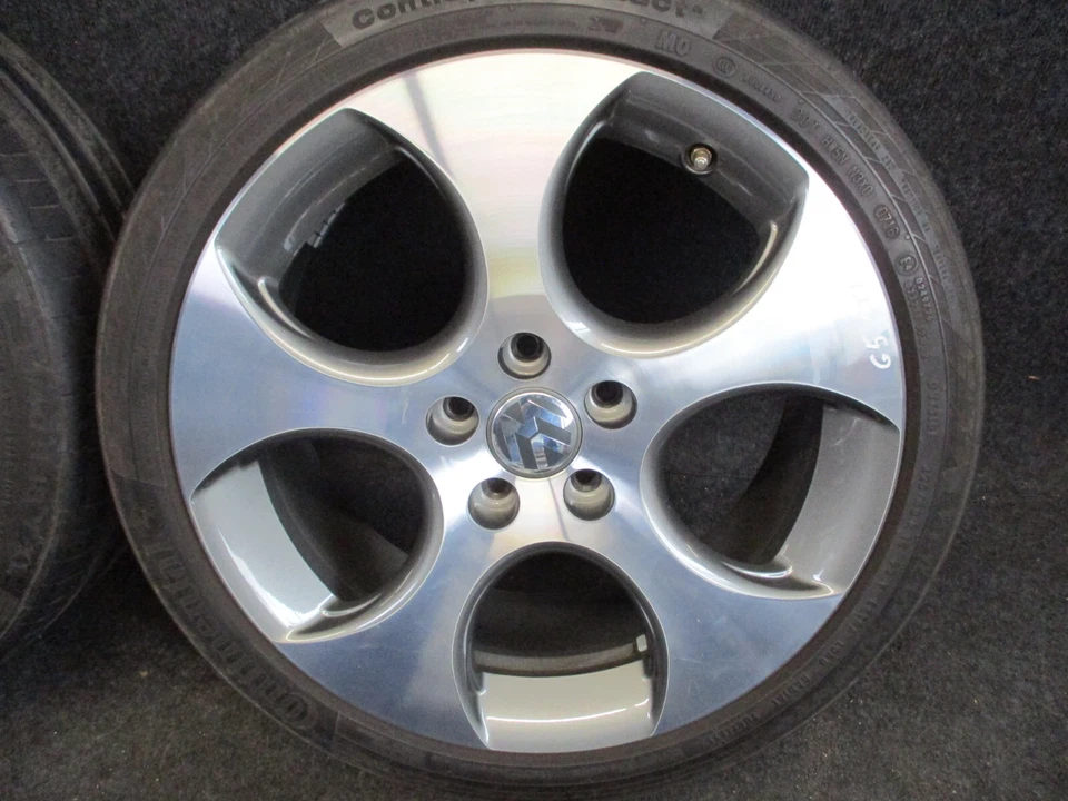 ORIGINAL 18" Alufelgen Sommerreifen 225 40 VW Golf 5 GTI 7,5x18 ET51 1K0601025AM - Bild 2 von 4