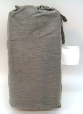Twin XL Easy Care Cotton Blend Sateen Fitted Sheet, Heather Gray Room Essentials