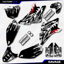 Gray Savage Racing Graphics Kit fits 06-25 YAMAHA TTR50 TTR 50 decal